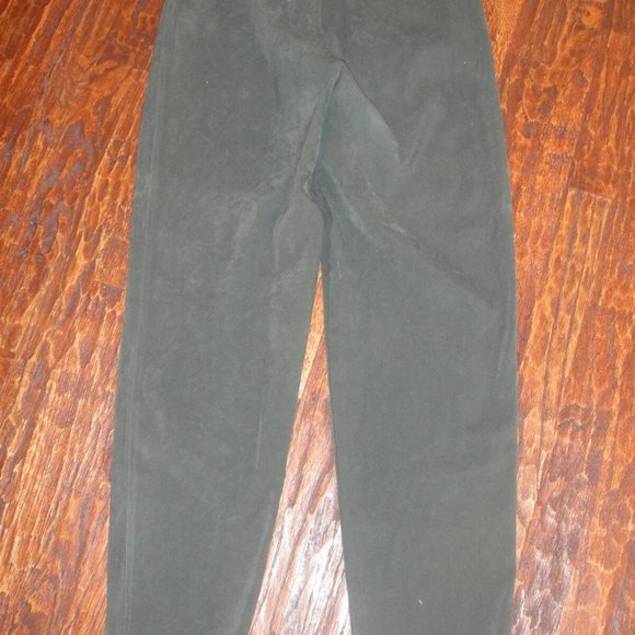 Lot of 3*MOLESKIN Suede PANTS*black~brown~olive green*David Hollis & Denim Co- 6 - Picture 8 of 9